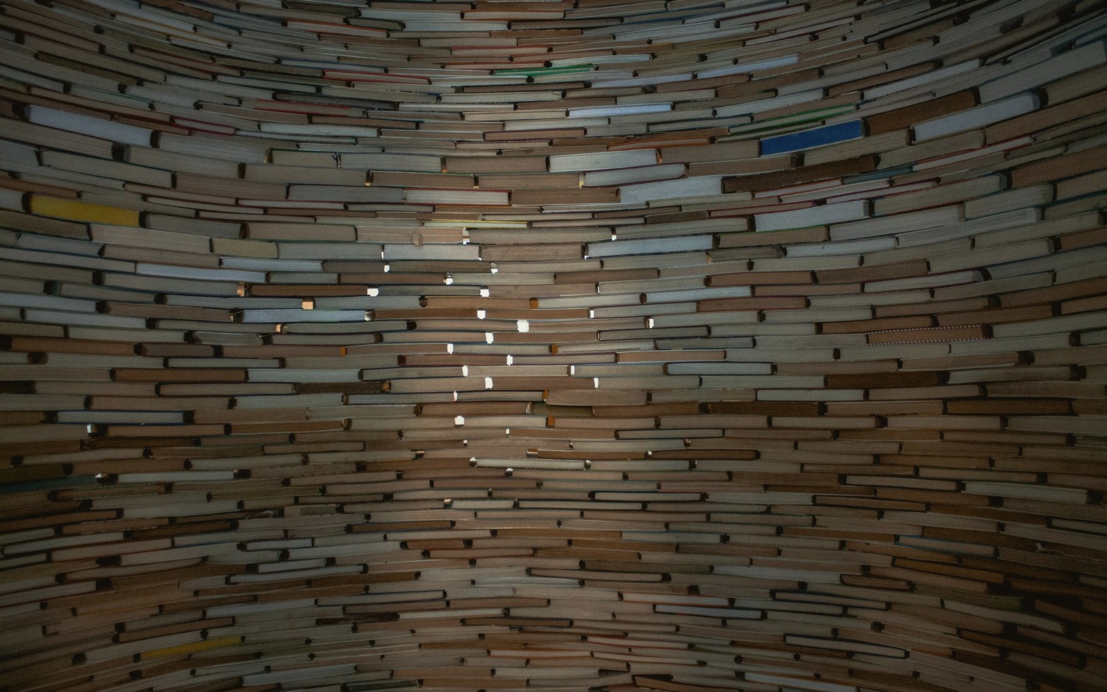A wall of books